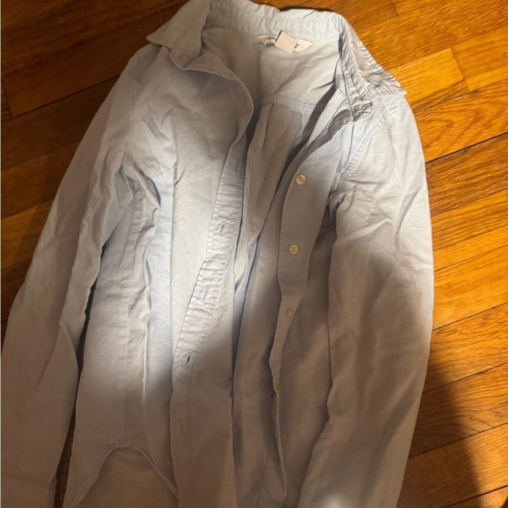 Old Navy Blue Lightweight Shirt Jacket - Picture 1 of 2